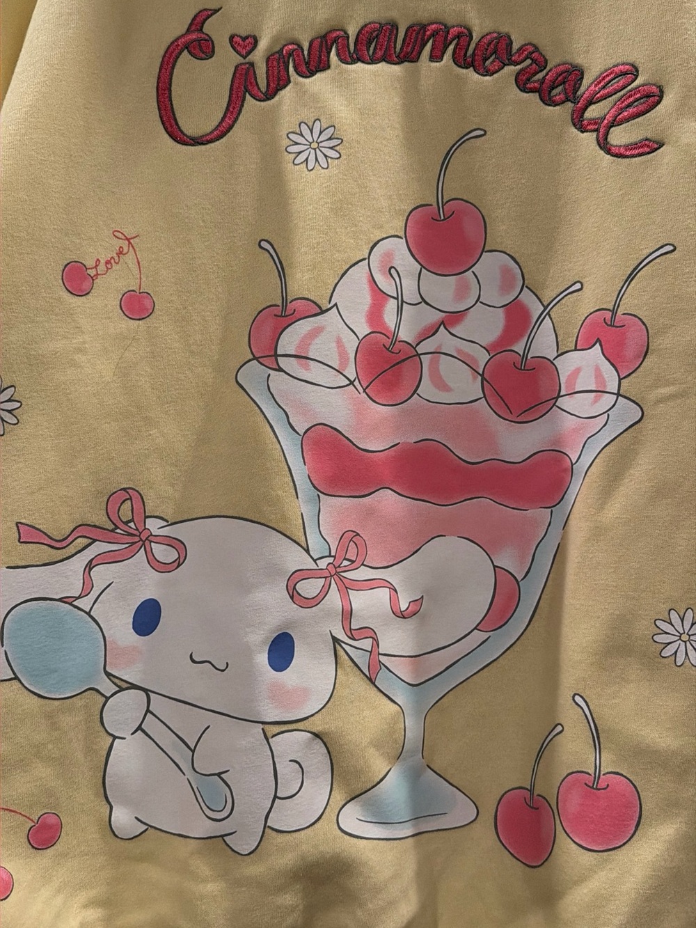 Hybrid Apparel Yellow Cinnamoroll Cherry Parfait Crewneck - Picture 3 of 6